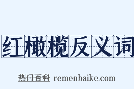 红橄榄反义词是什么意思的图片